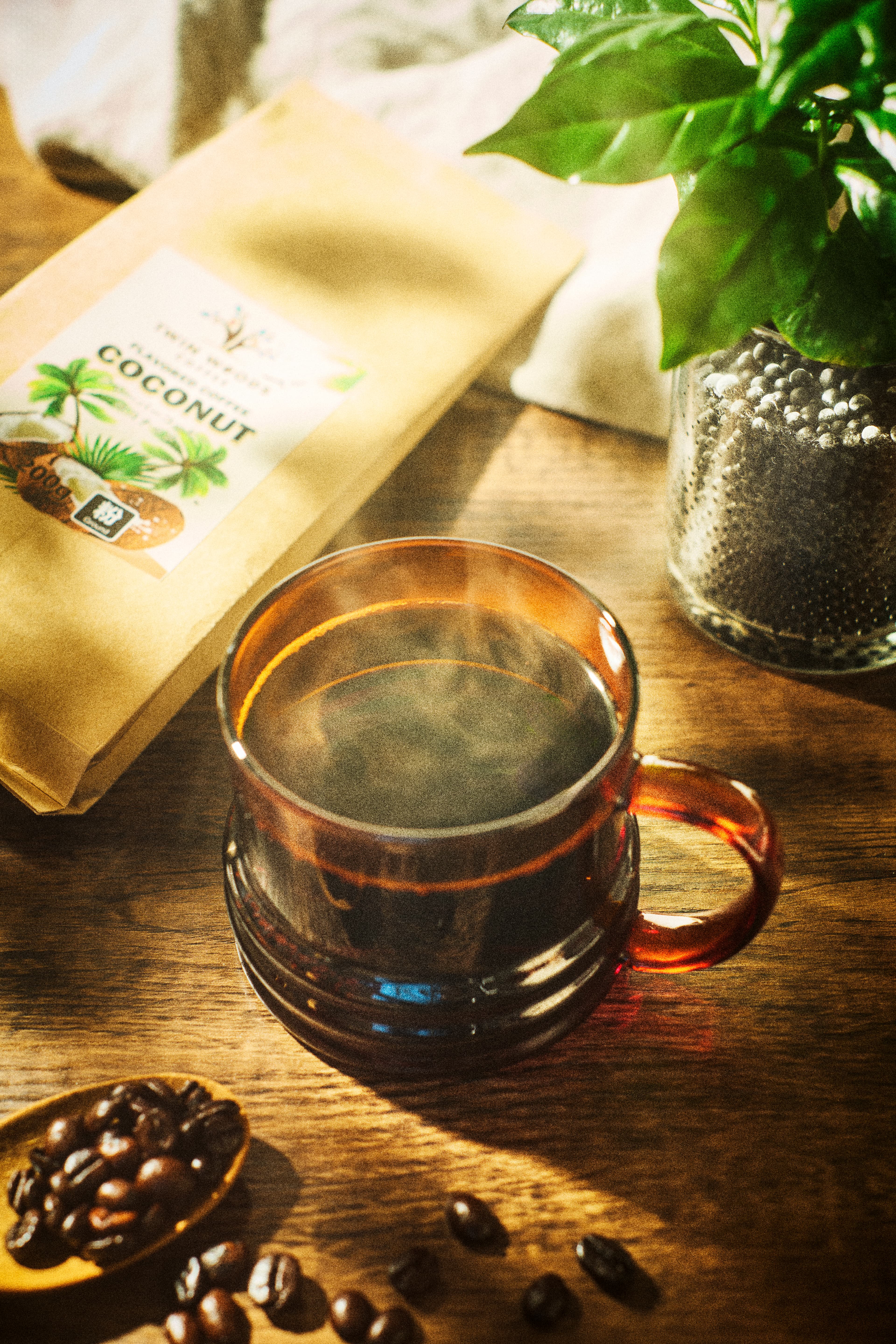 セレクトコーヒーの世界観フード撮影